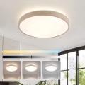 Brilagi - Candeeiro de teto LED dimerizável GLASS POOL DOUBLE LED/48W/230V 3000-6000K 40 cm bege + controlo remoto