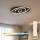 Brilagi - Candeeiro de teto LED dimerizável IRIS LED/78W/230V 3000-6000K 37x49 cm preto + comando remoto
