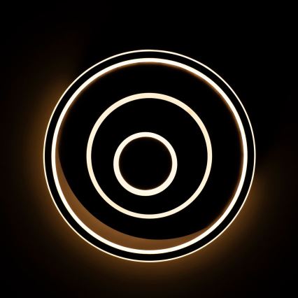 BRILAGI - Luminária de teto LED dimerizável IRIS LED/83W/230V 3000-6000K 46x50 cm preta + controlo remoto