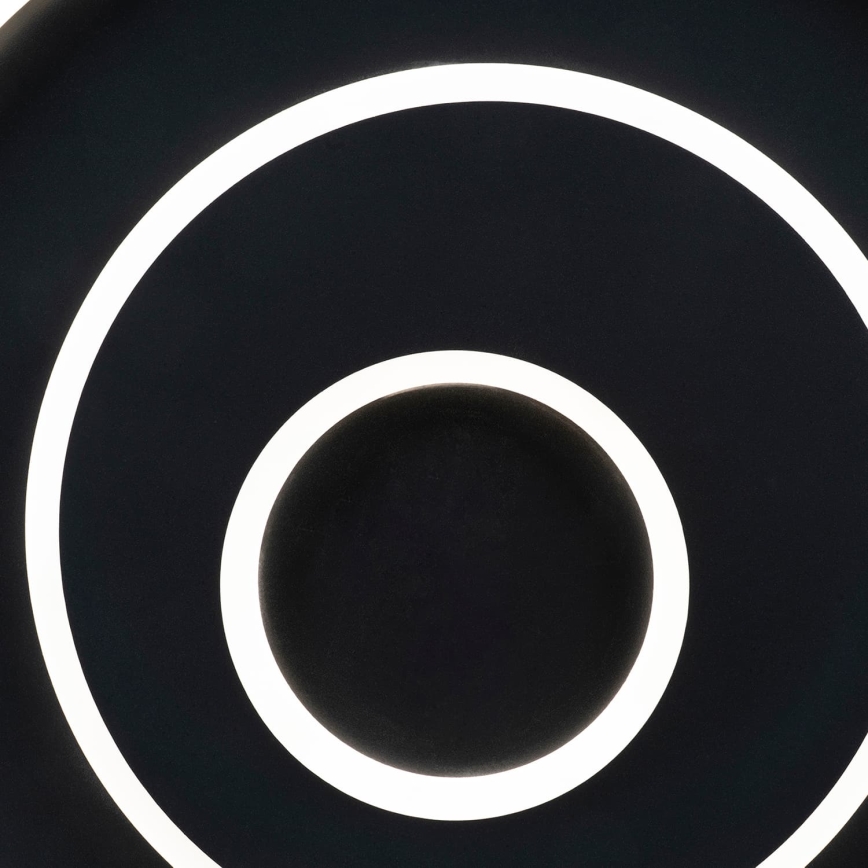 BRILAGI - Luminária de teto LED dimerizável IRIS LED/83W/230V 3000-6000K 46x50 cm preta + controlo remoto