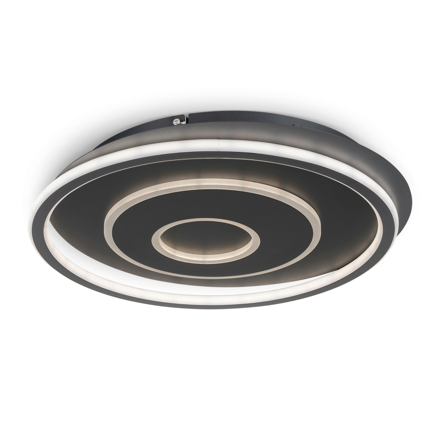 BRILAGI - Luminária de teto LED dimerizável IRIS LED/83W/230V 3000-6000K 46x50 cm preta + controlo remoto
