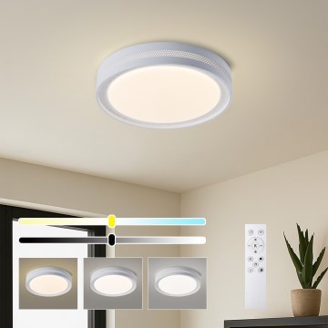 Brilagi - Candeeiro de teto LED dimerizável KREON LED/54W/230V 3000-6000K branco, diâmetro 38 cm + controlo remoto