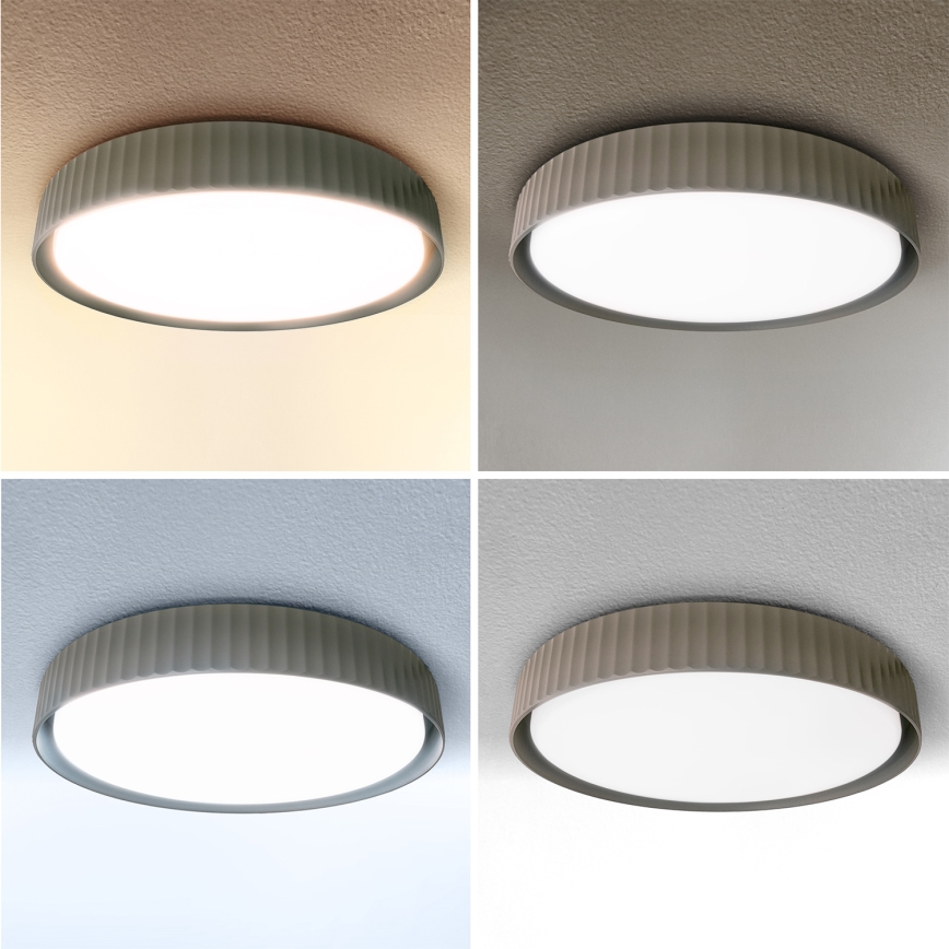 Brilagi - Luminária de teto LED dimerizável LUCIA LED/48W/230V 3000-6500K diâmetro 41 cm taupe + controlo remoto