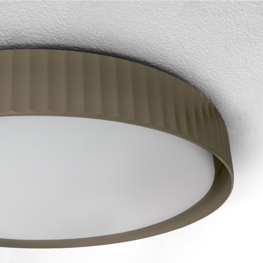 Brilagi - Luminária de teto LED dimerizável LUCIA LED/48W/230V 3000-6500K diâmetro 41 cm taupe + controlo remoto
