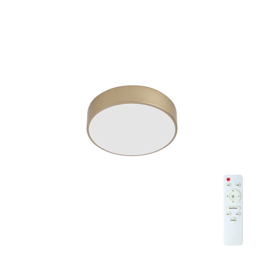 BRILAGI - Plafon LED regulável POOL LED/24W/230V 3000-6000K diâmetro 20 cm dourado + comando remoto