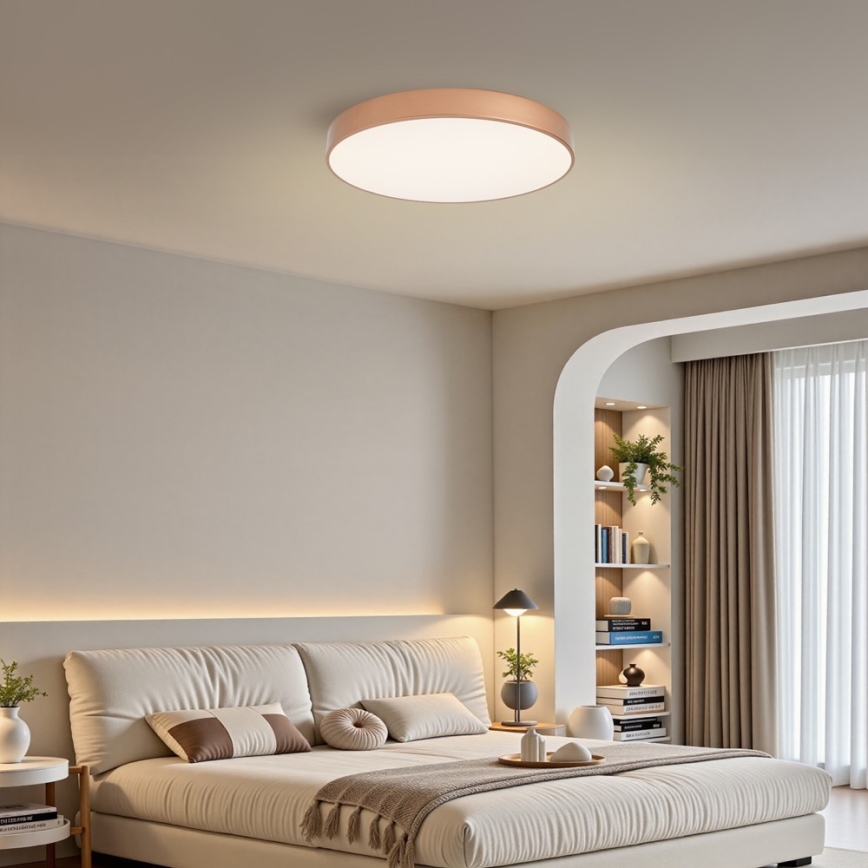 BRILAGI - Luminária de teto LED regulável POOL LED/60W/230V 3000-6000K diâmetro 60 cm bronze + comando remoto