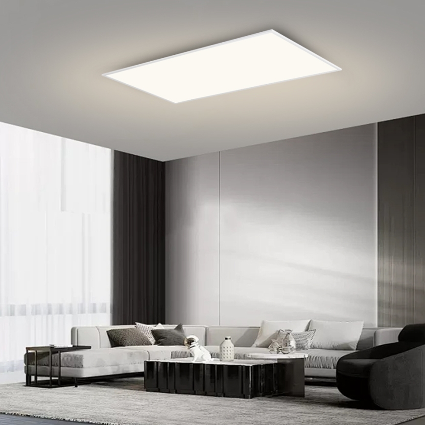 Brilagi - Luminária de teto LED dimerizável SLIMFRAME LED/80W/230V 120x60 cm 3000-6000K branca + comando à distância