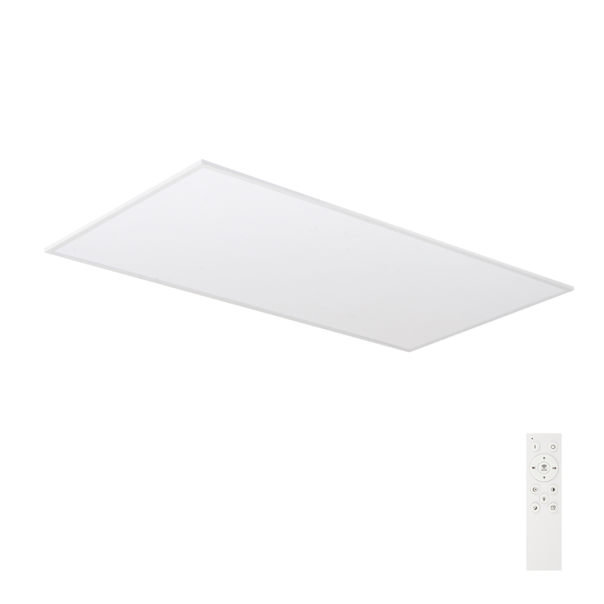 Brilagi - Luminária de teto LED dimerizável SLIMFRAME LED/80W/230V 120x60 cm 3000-6000K branca + comando à distância