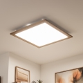 Brilagi - Candeeiro de teto LED dimerizável SLIMFRAME WOOD LED/58W/230V 64x64 cm 3000-6000K castanho + controlo remoto