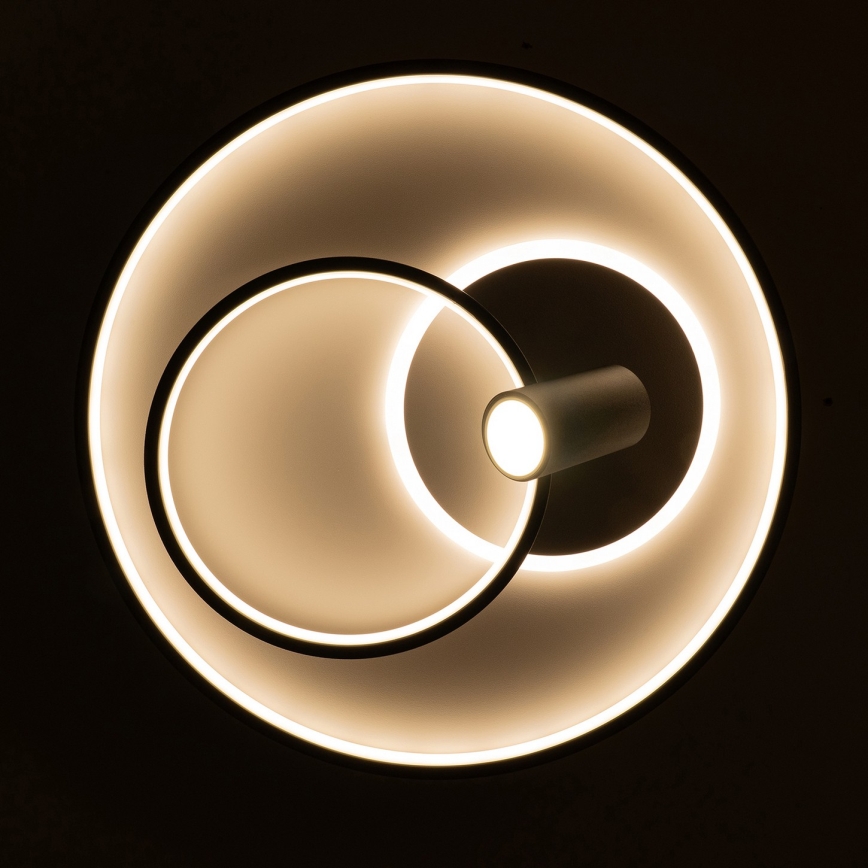 BRILAGI - Luminária de teto LED dimerizável UNITY LED/60W/230V + 1xGU10/3W 3000-6000K Ø 50 cm branco/preto + controlo remoto