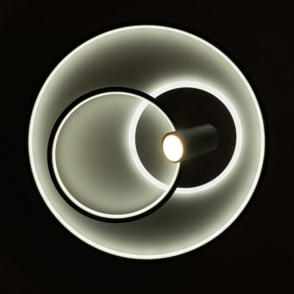BRILAGI - Luminária de teto LED dimerizável UNITY LED/60W/230V + 1xGU10/3W 3000-6000K Ø 50 cm branco/preto + controlo remoto