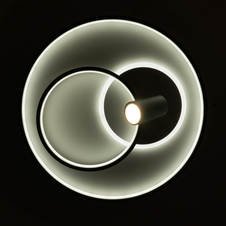BRILAGI - Luminária de teto LED dimerizável UNITY LED/60W/230V + 1xGU10/3W 3000-6000K Ø 50 cm branco/preto + controlo remoto