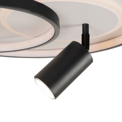 BRILAGI - Luminária de teto LED dimerizável UNITY LED/60W/230V + 1xGU10/3W 3000-6000K Ø 50 cm branco/preto + controlo remoto