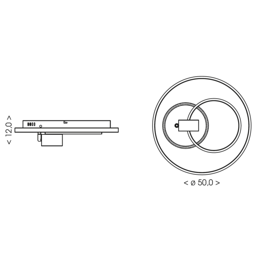 BRILAGI - Luminária de teto LED dimerizável UNITY LED/60W/230V + 1xGU10/3W 3000-6000K Ø 50 cm branco/preto + controlo remoto