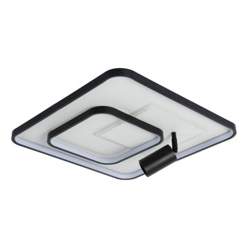 Brilagi - Candeeiro de teto LED dimerizável UNITY LED/75W/230V + 1xGU10/3W 3000-6000K 50x50 cm branco/preto + comando remoto