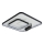 Brilagi - Candeeiro de teto LED dimerizável UNITY LED/75W/230V + 1xGU10/3W 3000-6000K 50x50 cm branco/preto + comando remoto