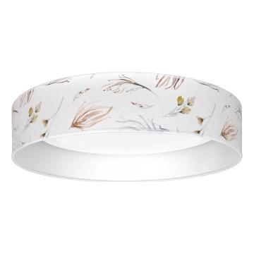 Brilagi - Candeeiro de teto LED dimerizável VELVET SMART VARI LED/36W/230V 3000-6500K Ø 55 cm branco/floral + comando remoto