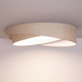 BRILAGI - Candeeiro de teto LED dimerizável VELVET TWIST LED/36W/230V 3000-6000K Ø 65 cm Wi-Fi Tuya Beacon bege + controlo remoto