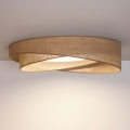 BRILAGI - Candeeiro de teto LED dimerizável VELVET TWIST LED/36W/230V 3000-6000K Ø 65 cm Wi-Fi Tuya Beacon bege + controlo remoto