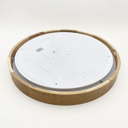 Brilagi - Luminária de teto LED dimerizável MANAROLA SMART LED/36W/230V 3000–6000K Wi‑Fi Tuya Beacon Ø 51 cm, acabamento carvalho + comando remoto
