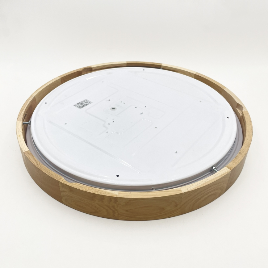 Brilagi - Luminária de teto LED dimerizável MANAROLA SMART LED/36W/230V 3000–6000K Wi‑Fi Tuya Beacon Ø 51 cm, acabamento carvalho + comando remoto