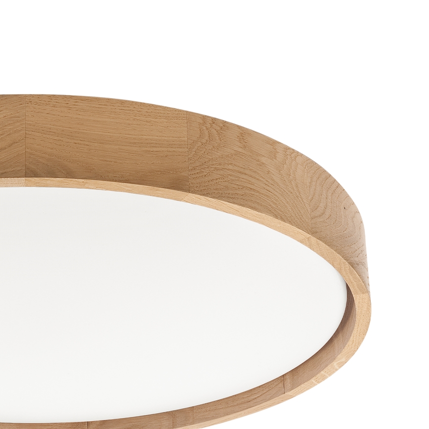 Brilagi - Luminária de teto LED dimerizável MANAROLA SMART LED/36W/230V 3000–6000K Wi‑Fi Tuya Beacon Ø 51 cm, acabamento carvalho + comando remoto