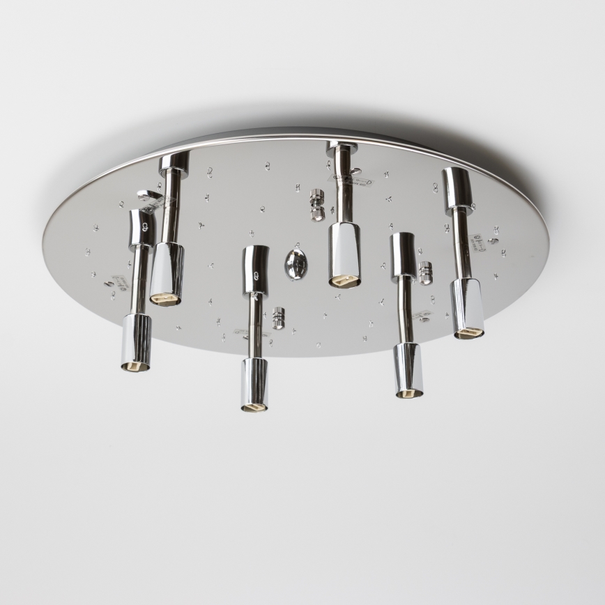Brilagi - Candeeiro de teto LED de cristal JEWEL 6xG9/40W/230V Ø 50 cm