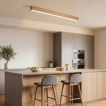 BRILAGI - Candeeiro de teto LED GARDALINE LED/108W/230V 120 cm carvalho