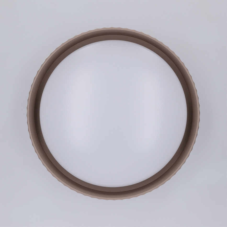 Brilagi - Candeeiro de teto LED LUCIA LED/24W/230V Ø 31 cm castanho