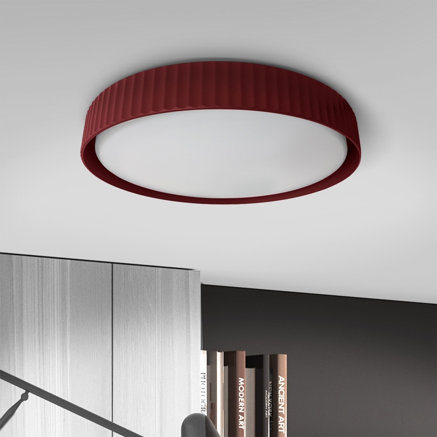 Brilagi - Candeeiro de teto LED LUCIA LED/24W/230V Ø 31 cm vermelho