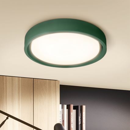 Brilagi - Candeeiro de teto LED MATTEO LED/24W/230V, diâmetro 31 cm, verde