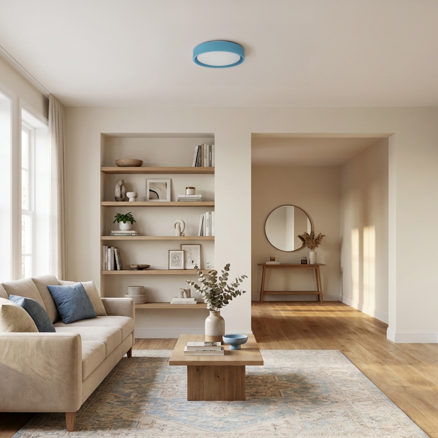 Brilagi - Candeeiro de teto LED MATTEO LED/24W/230V Ø 31 cm turquesa