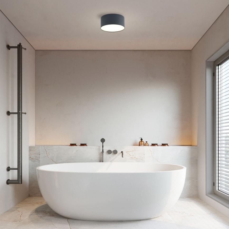 Brilagi - Candeeiro de tecto para casa de banho FORIS LED/14W/230V pr. 12 cm antracite IP44