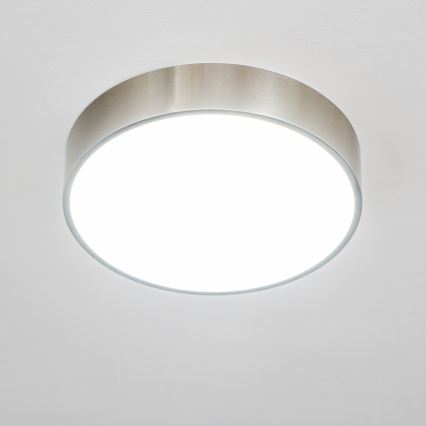 Brilagi - Luminária de teto para casa de banho POOL LED/24W/230V 3000/4000/5500K diâmetro 30 cm IP54 cromado mate