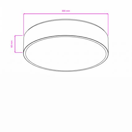 Brilagi - Luminária de teto para casa de banho POOL LED/24W/230V 3000/4000/5500K diâmetro 30 cm IP54 cromado mate