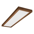 Brilagi - Candeeiro de teto LED para casa de banho WOODY FRAME LED/40W/230V 120x30 cm IP44 carvalho/cerejeira