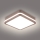 Brilagi - Candeeiro de teto LED para exterior BENE LED/18W/230V 21,5x21,5 cm castanho IP54