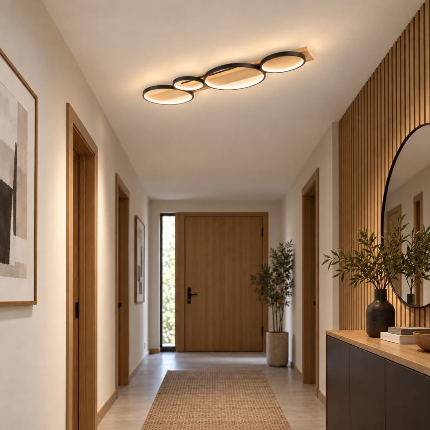 BRILAGI - Candeeiro de teto LED PLANK LED/38W/230V 4000K 40x120 cm madeira