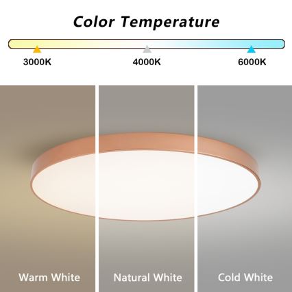 BRILAGI - LED Candeeiro de Teto POOL LED/128W/230V 3000/4000/6000K Ø 100 cm cobre
