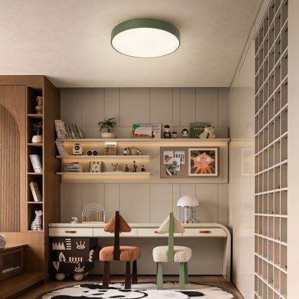 Brilagi - Luminária de teto LED POOL LED/36W/230V 3000/4000/6000K Ø 30 cm verde