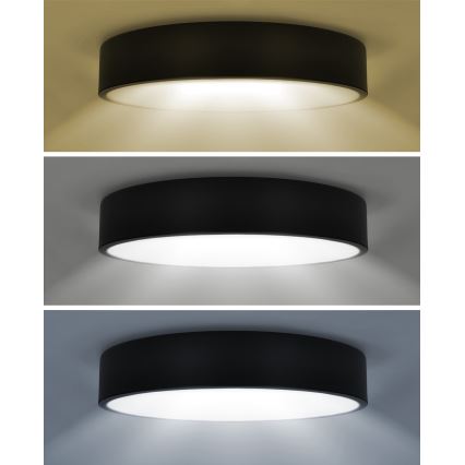 Brilagi - Candeeiro de teto LED POOL LED/36W/230V 3000/4000/6000K Ø 30 cm preto