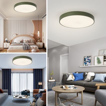 Brilagi - Luminária de Teto LED POOL LED/60W/230V 3000/4000/6000K Ø 60 cm verde