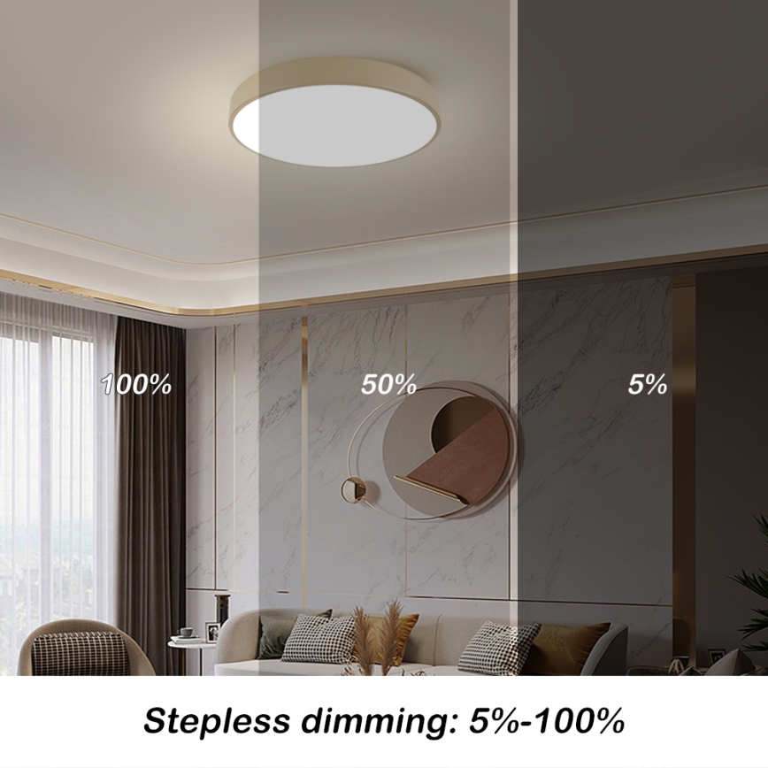 Brilagi - Candeeiro de teto LED POOL LED/60W/230V 3000/4000/6000K Ø 60 cm bege