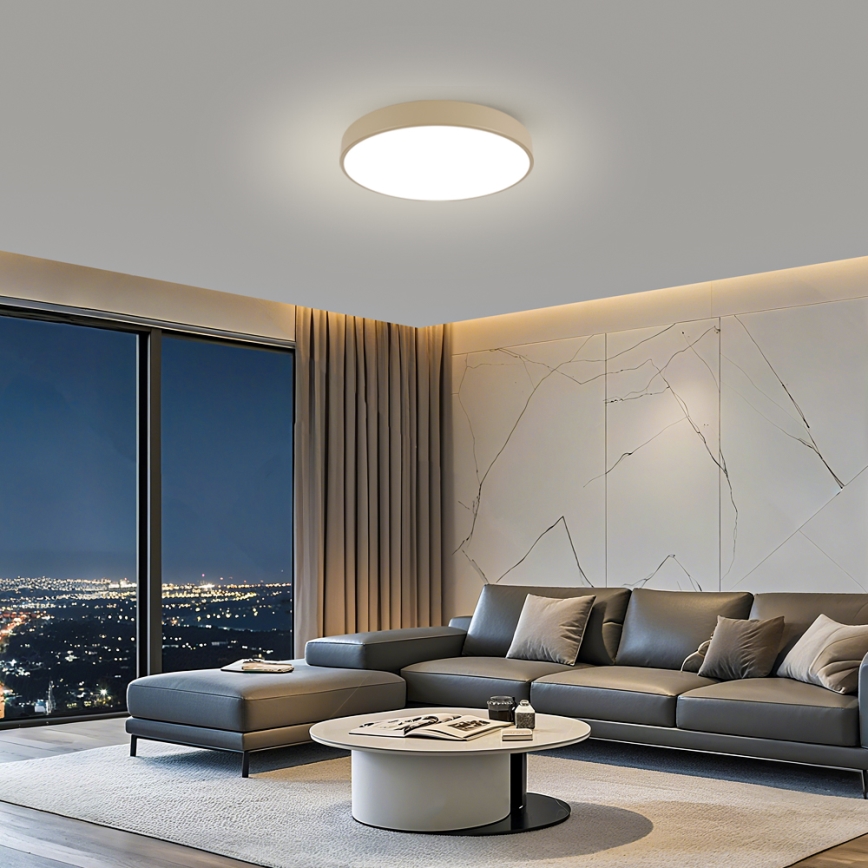 Brilagi - Candeeiro de teto LED POOL LED/60W/230V 3000/4500/6000K Ø 60 cm bege