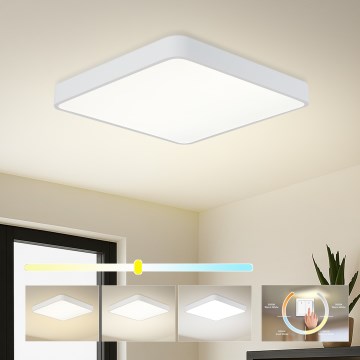 Brilagi - Candeeiro de teto LED POOL SQUARE LED/48W/230V 3000/4000/6000K 50x50 cm branco