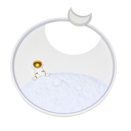 Brilagi - Candeeiro de teto infantil LED dimerizável ASTRO LED/20W/230V Ø 50 cm 3000-6000K astronauta + controlo remoto