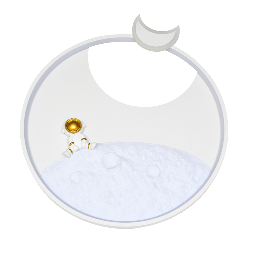 Brilagi - Candeeiro de teto infantil LED dimerizável ASTRO LED/20W/230V Ø 50 cm 3000-6000K astronauta + controlo remoto