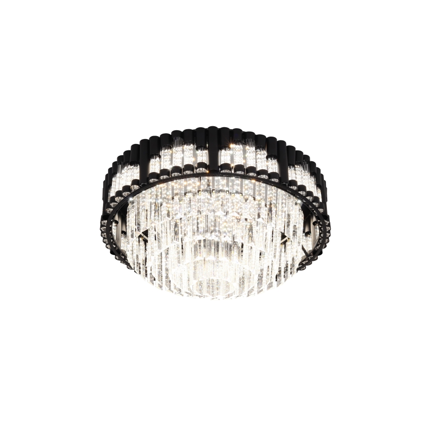 Brilagi - Candeeiro de tecto LED dimerizável CROWN LED/41W/230V 3000-6000K Ø 48 cm preto + controlo remoto