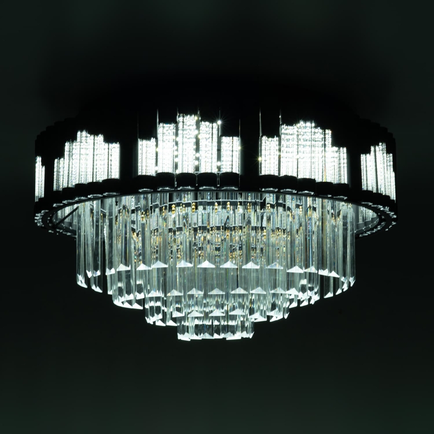 BRILAGI - Candeeiro de tecto LED dimerizável CROWN LED/41W/230V 3000-6000K Ø 48 cm preto + controlo remoto