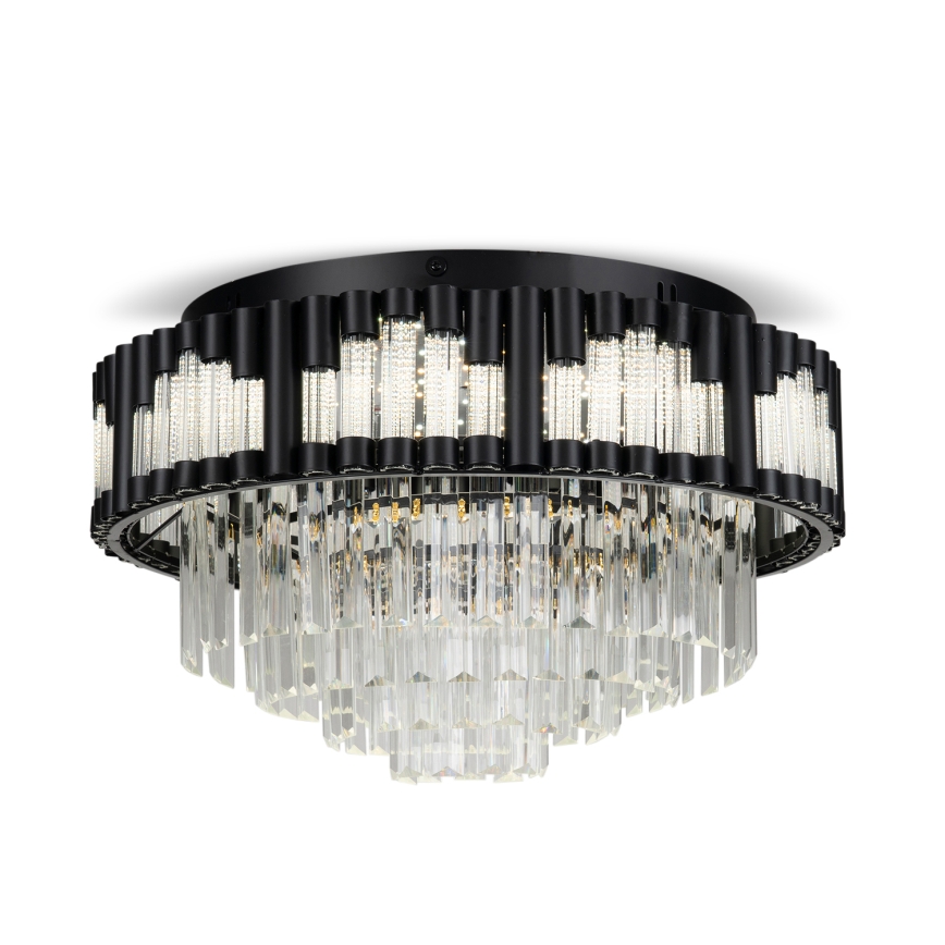 BRILAGI - Candeeiro de tecto LED dimerizável CROWN LED/41W/230V 3000-6000K Ø 48 cm preto + controlo remoto